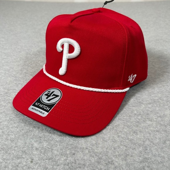 47 Brand Other - 47 Brand Philadelphia Phillies Hat OSFA Red Rope Hat Adjustable SnapBack MLB NEW